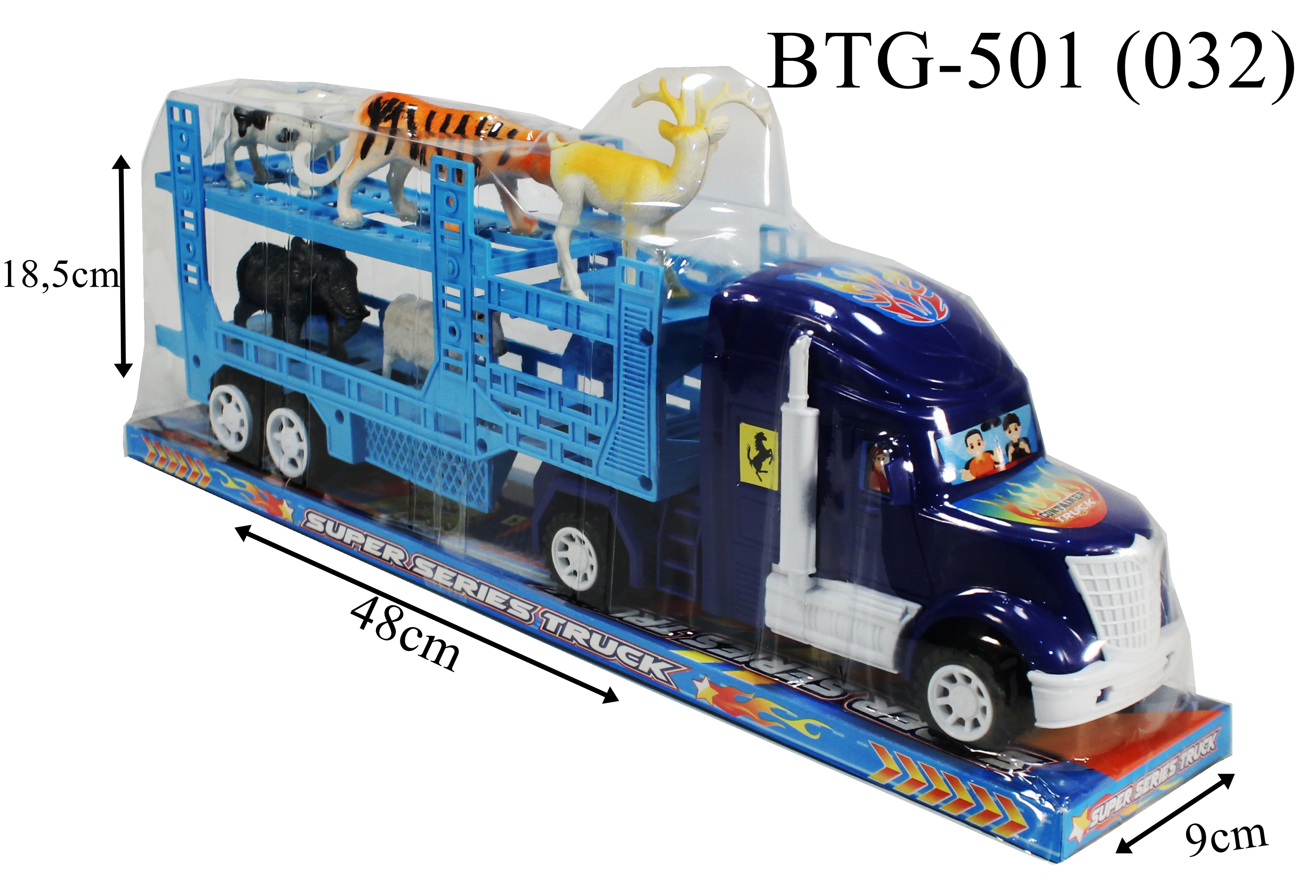 ^Super Series Truk Muat 5 Hewan Mika @48