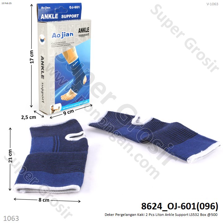 Deker Pergelangan Kaki 2 Pcs Liton Ankle Support LS532 Box @500