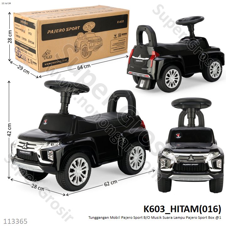 Tunggangan Mobil Pajero Sport B/O Musik Suara Lampu Pajero Sport Koli @1