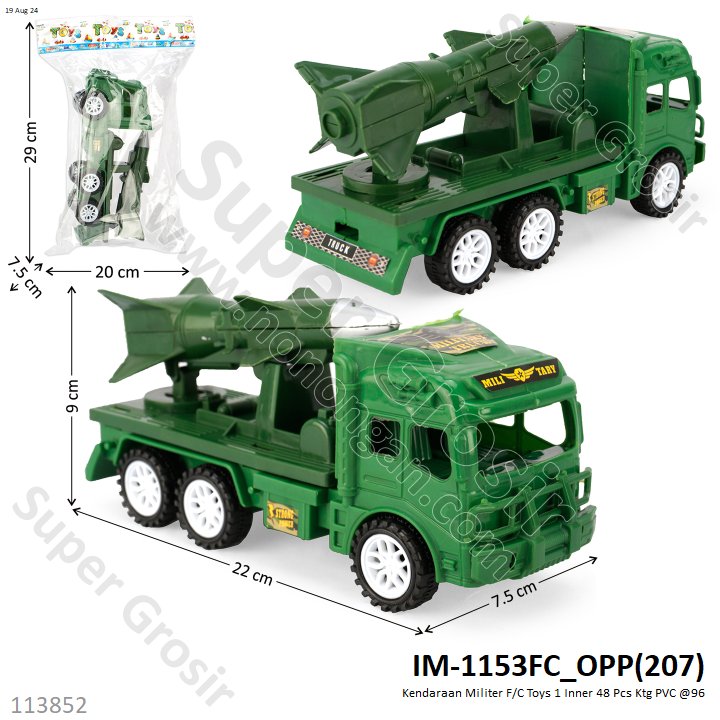 Truk Militer Rudal F/C Toys 1 Inner 48 Pcs Ktg Opp @96