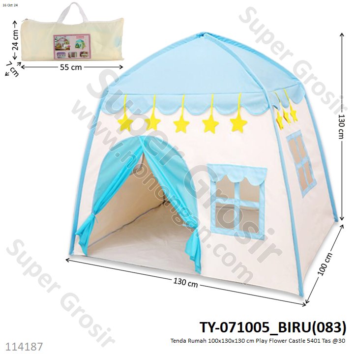 Tenda Rumah 130x100x130 cm Little Flower Castle Tent / Play Flower Castle 5401 / 10513-5 Tas @30