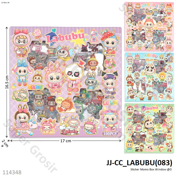 Sticker Momo Karakter Box Window @360