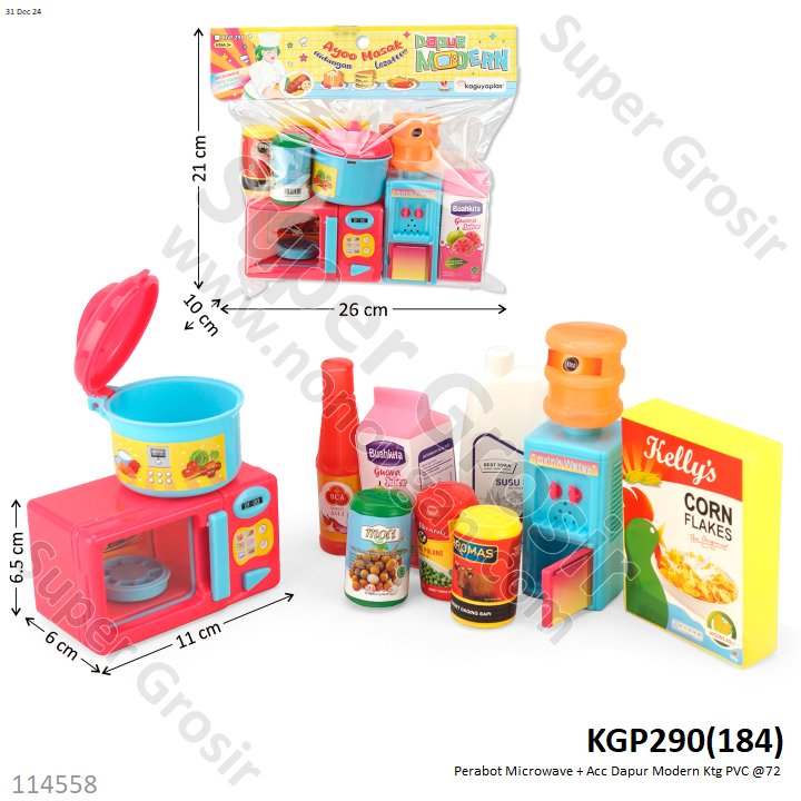 Perabot Microwave + Acc Dapur Modern Ktg PVC @72