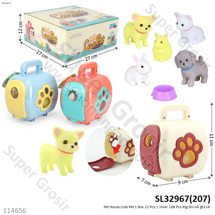 Pet House Cute Pet 1 Box 12 Pcs 1 Inner 108 Pcs Ktg Shrink @216