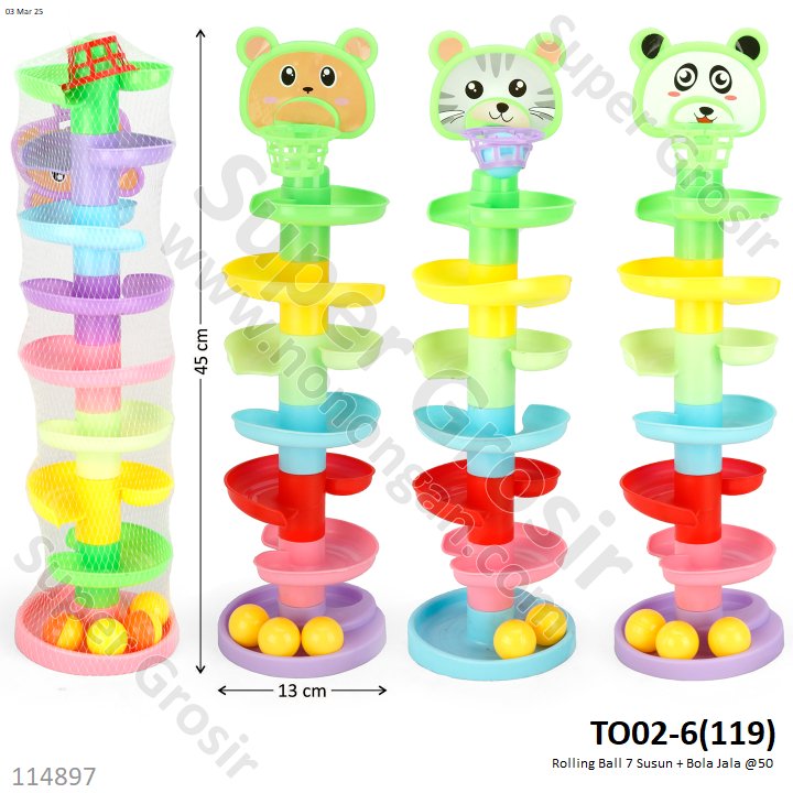 Rolling Ball 7 Susun + Bola Jala @50
