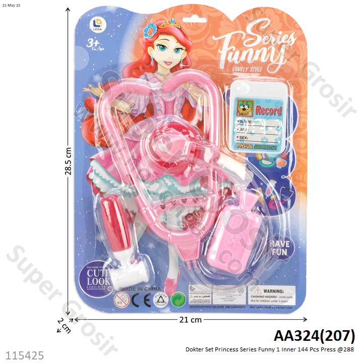 Dokter Set Princess Series Funny 1 Inner 144 Pcs Press @288
