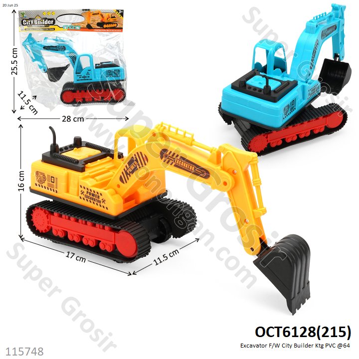 Excavator F/W City Builder Ktg PVC @64