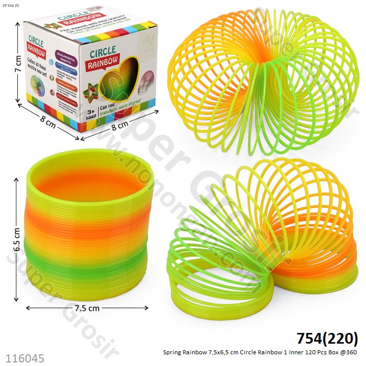 Spring Rainbow 7,5x6,5 cm Circle Rainbow 1 Inner 120 Pcs Box @360