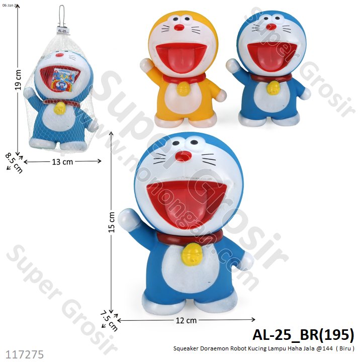 Squeaker Doraemon Robot Kucing Lampu Haha Jala @144