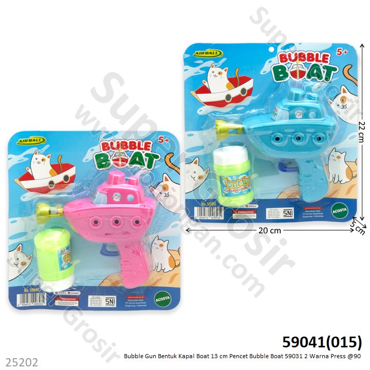 Bubble Gun Kapal Boat Pencet 13 cm Bubble Boat 59031 Press @90