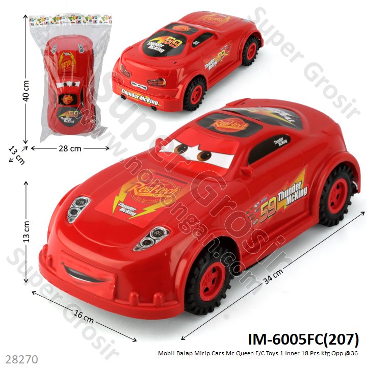 Mobil Motif F/C Toys 1 Inner 18 Pcs Ktg Opp @36