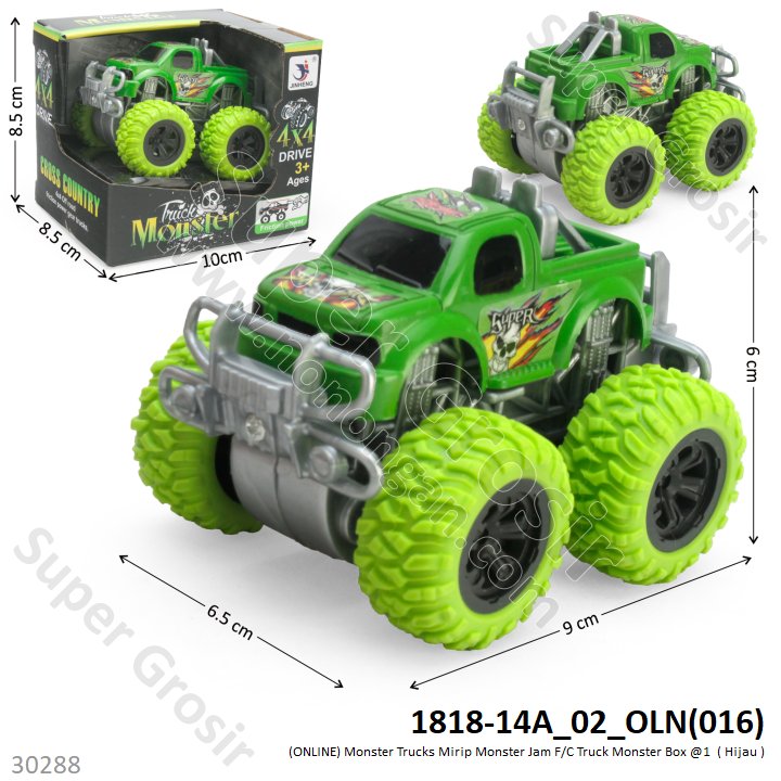 Mobil Jeep Bigfoot F/C Truck Monster Box Window @240