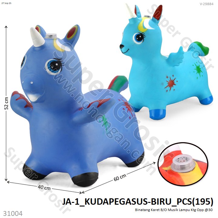 Binatang Karet B/O Musik Lampu Ktg Opp @30