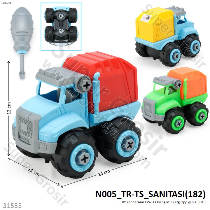 Truk 14 cm F/W + Obeng DIY Ktg Opp @60