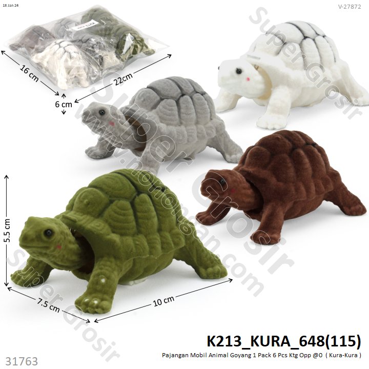 Hewan Kepala Goyang 1 Pack 6 Pcs Ktg Opp @640