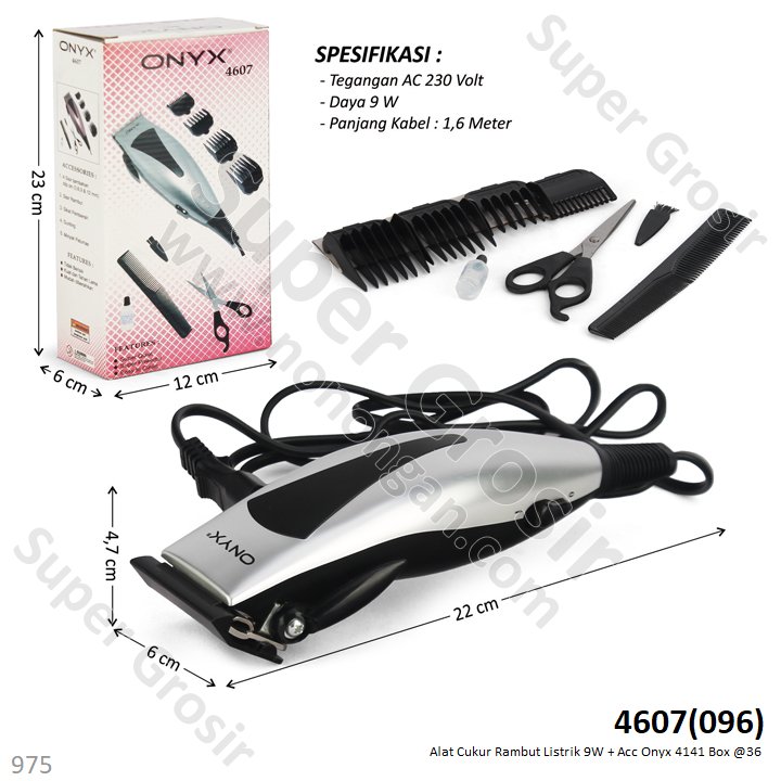 Alat Cukur Rambut Elektrik Onyx Box @36