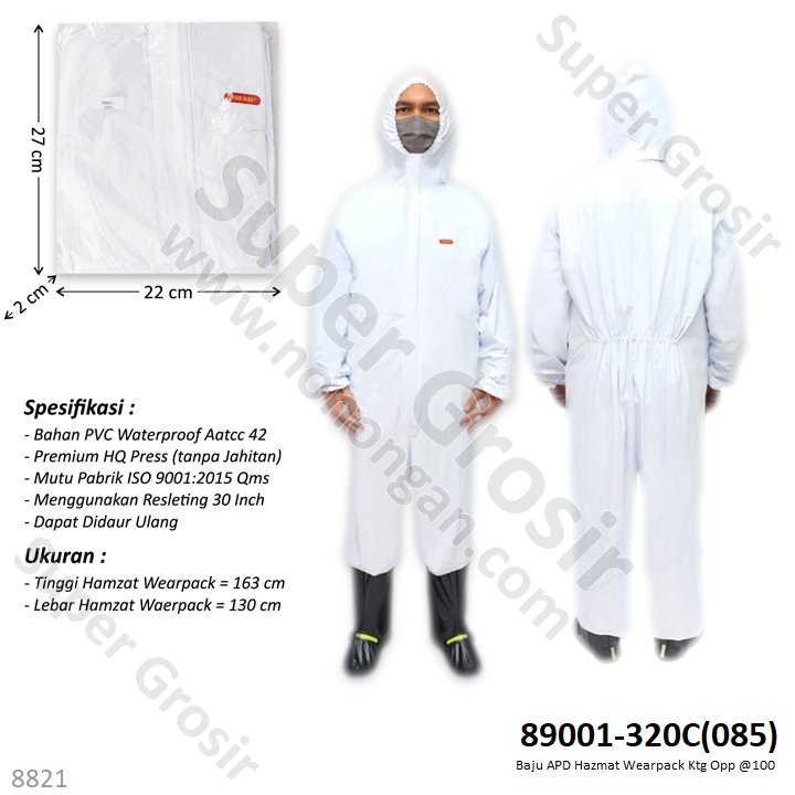 Baju Hazmat Wearpack Baju APD Ktg Opp @100