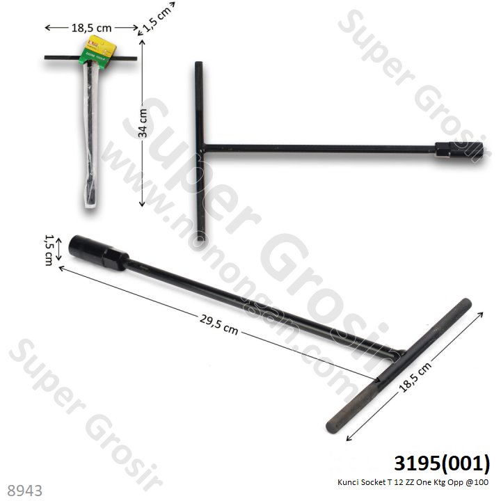 Kunci T Socket 12 ZZ One Ktg @100