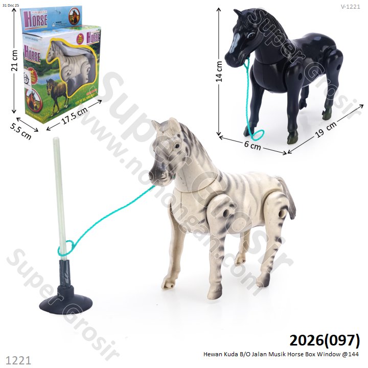Hewan Kuda B/O Jalan Musik Horse Box Window @144