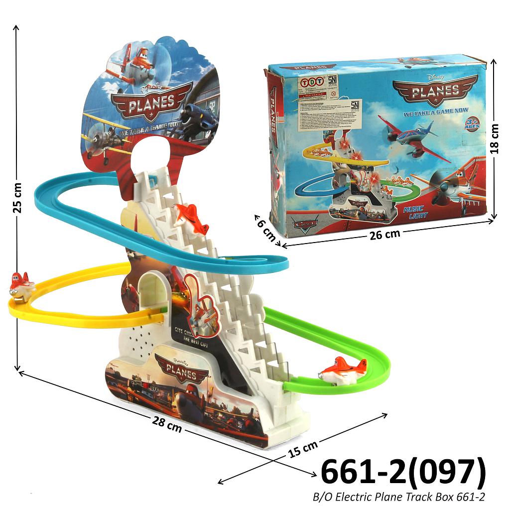 Track Seluncur B/O Pesawat B/O Lampu Musik Plane Box @96