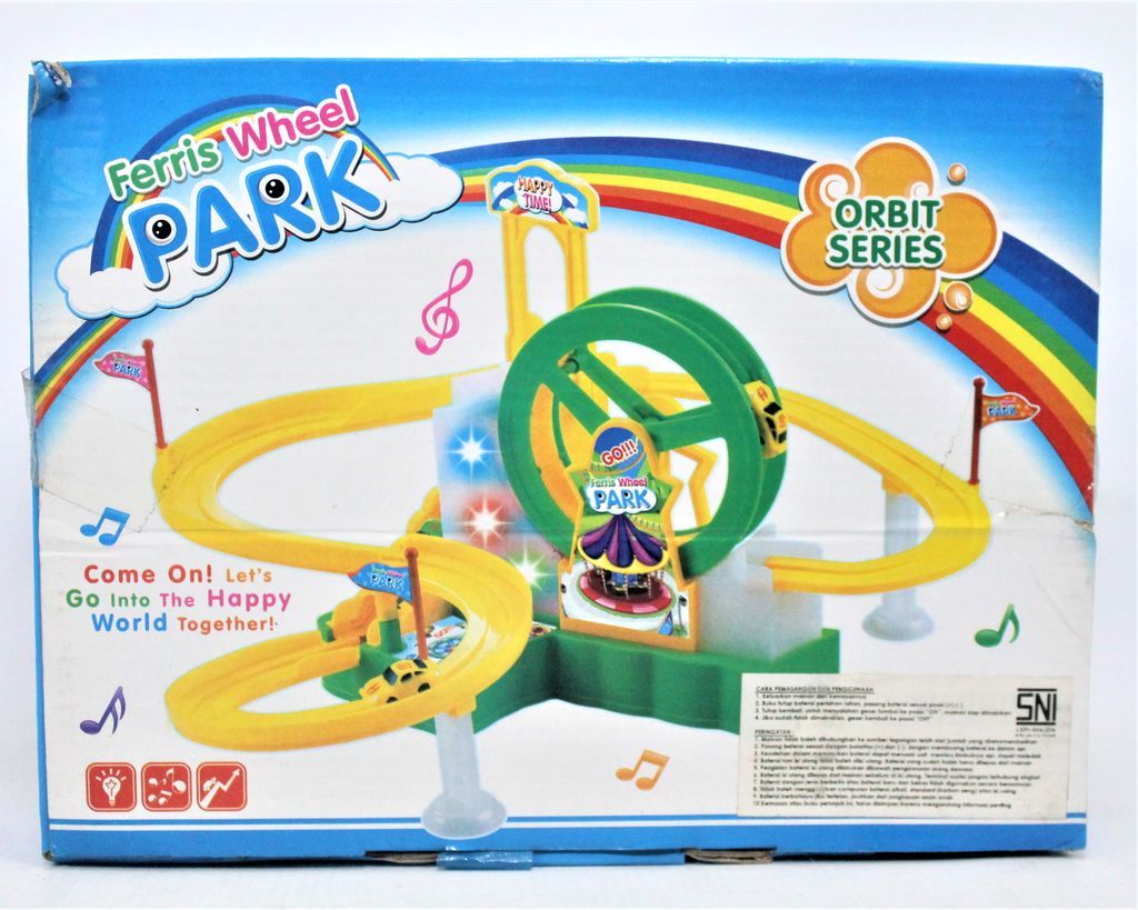 Track Mobil B/O Musik Lampu Ferris Wheel Park Box @0
