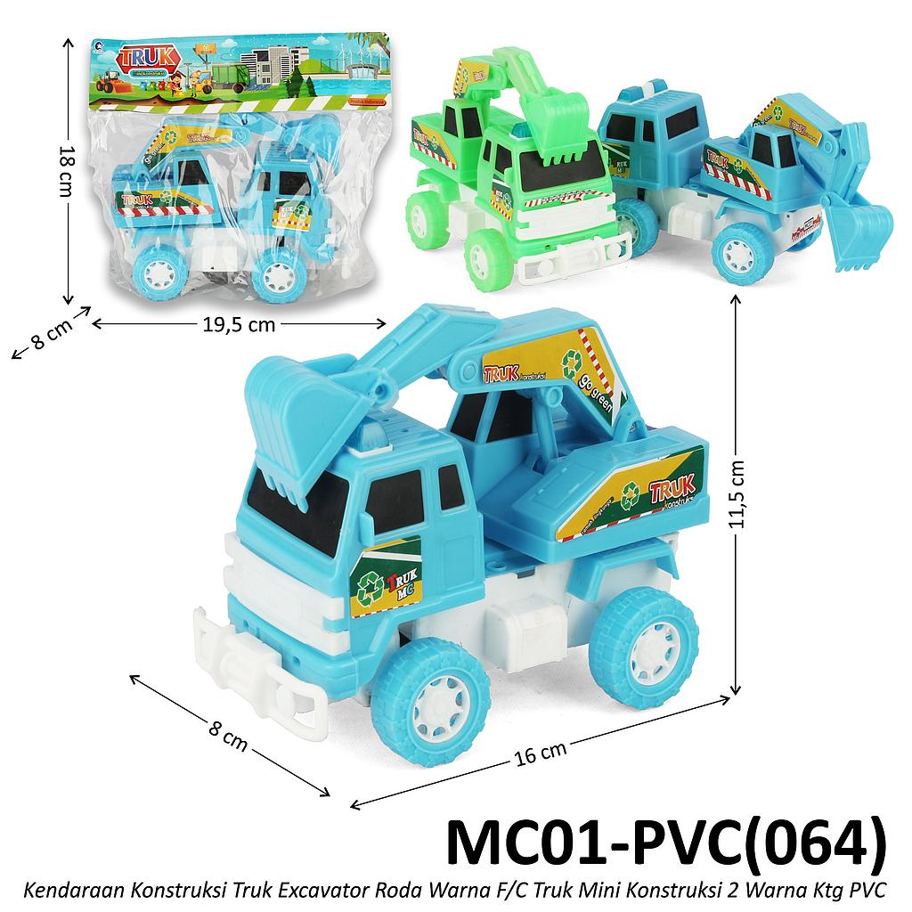 Truk Excavator F/W 16 cm Roda Warna 3 Warna Ktg PVC @120