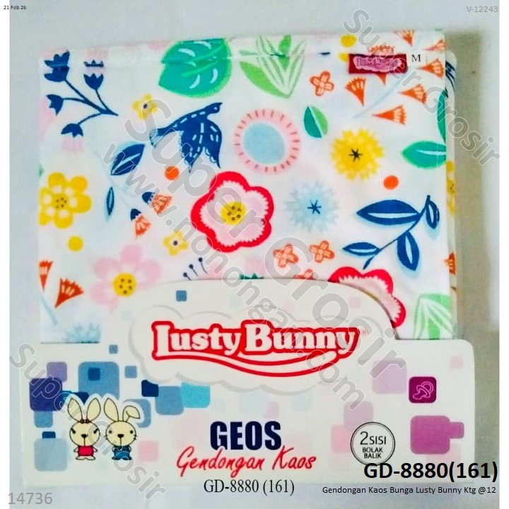 Gendongan Kaos Bunga Lusty Bunny Ktg @12
