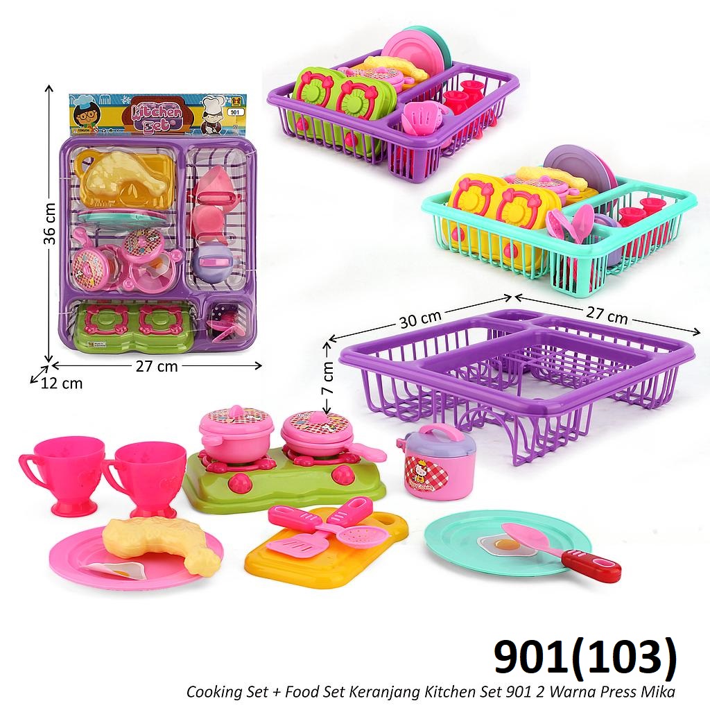 Cooking Set Keranjang Dapur Kitchen Set Press Mika @36