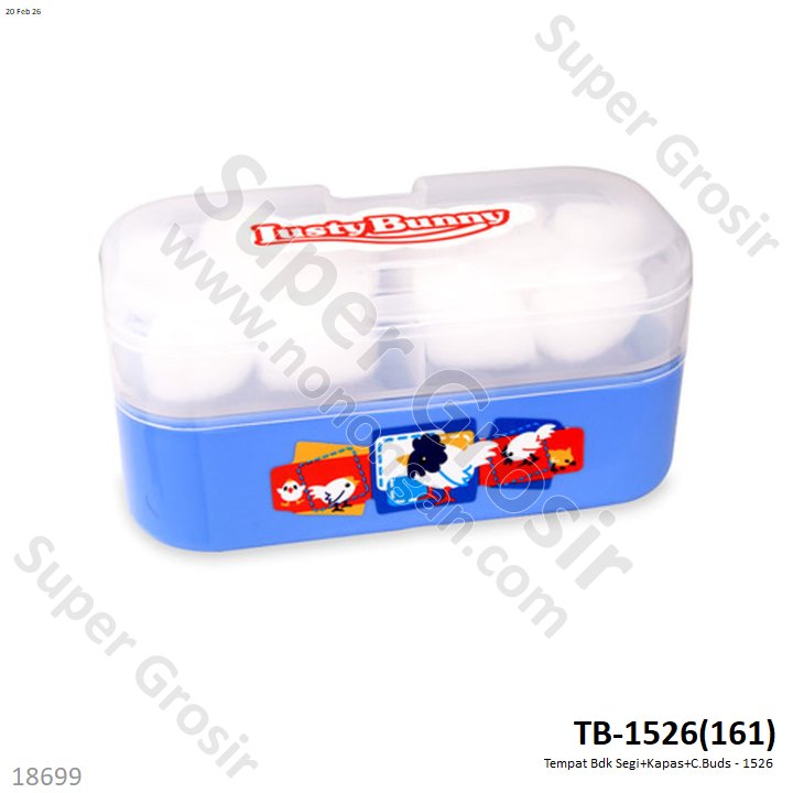 Tempat Bedak Double + Kapas Press