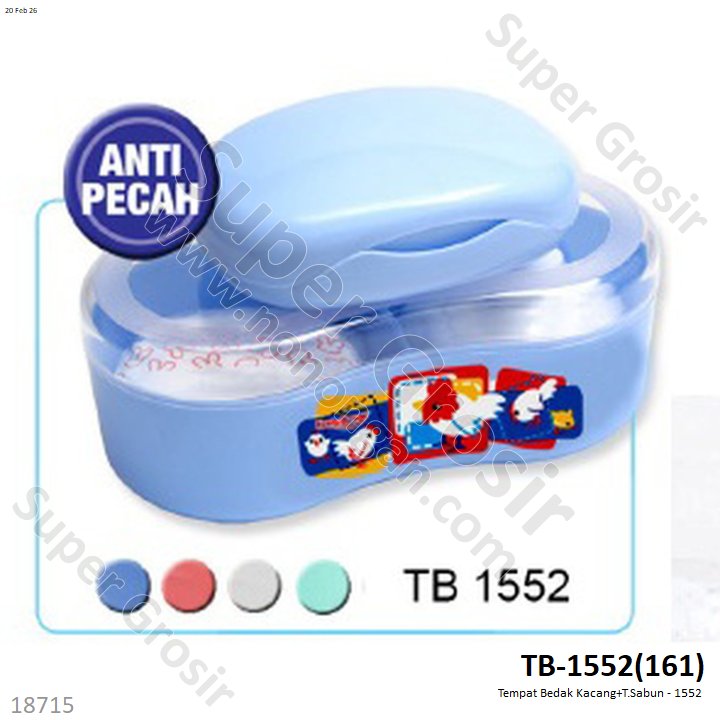 Tempat Bedak Kacang+Tempat Sabun Press @12