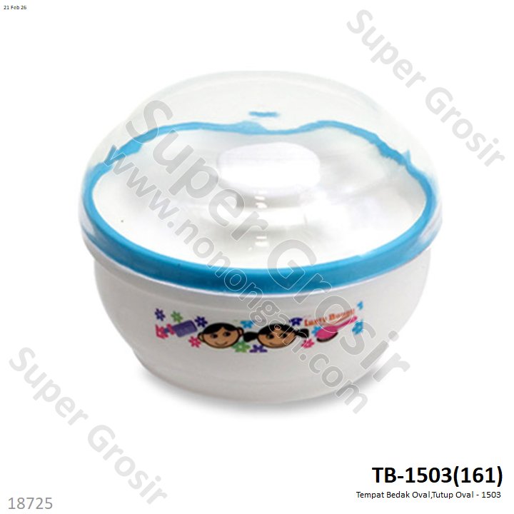 Tempat Bedak Oval,Tutup Oval - 1503