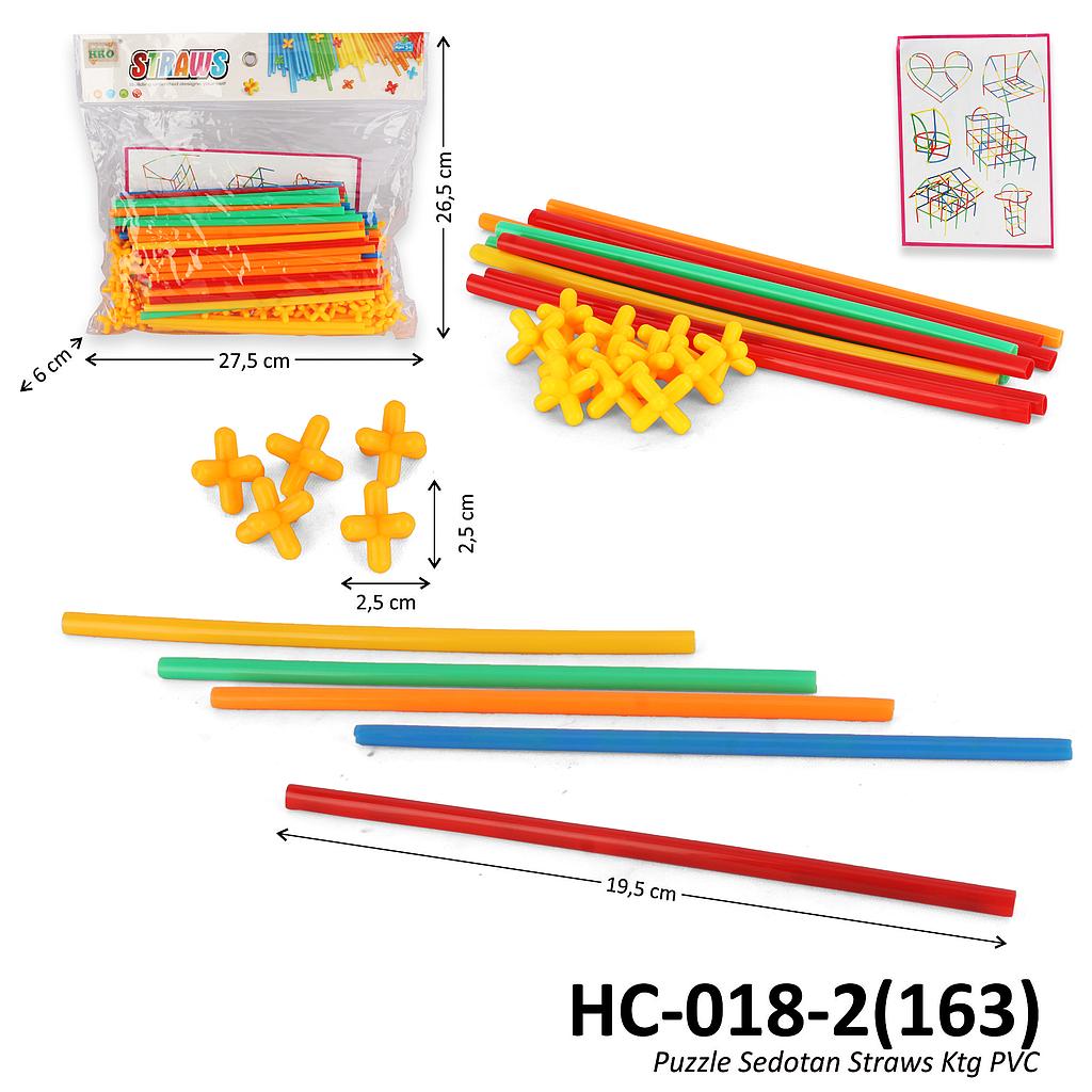 Puzzle Block Sedotan Straws Ktg PVC @60