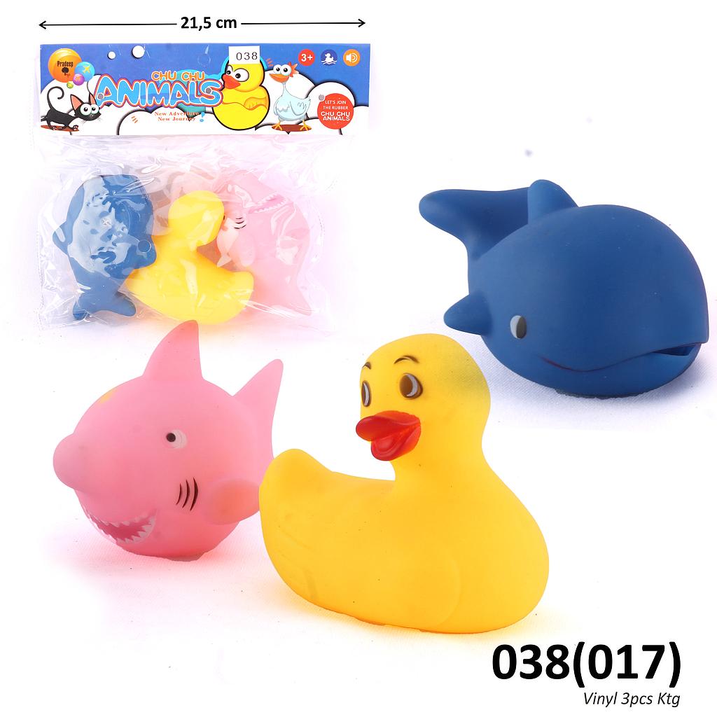 Vinyl Hewan  Air 3 Pcs Cute Cartoon 1 Inner 120 Pcs Ktg PVC @240