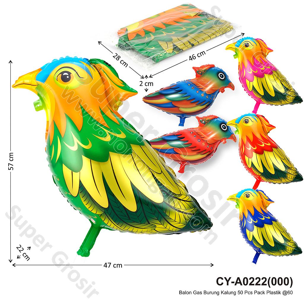 Balon Gas Burung Kalung 50 Pcs Pack Plastik @60