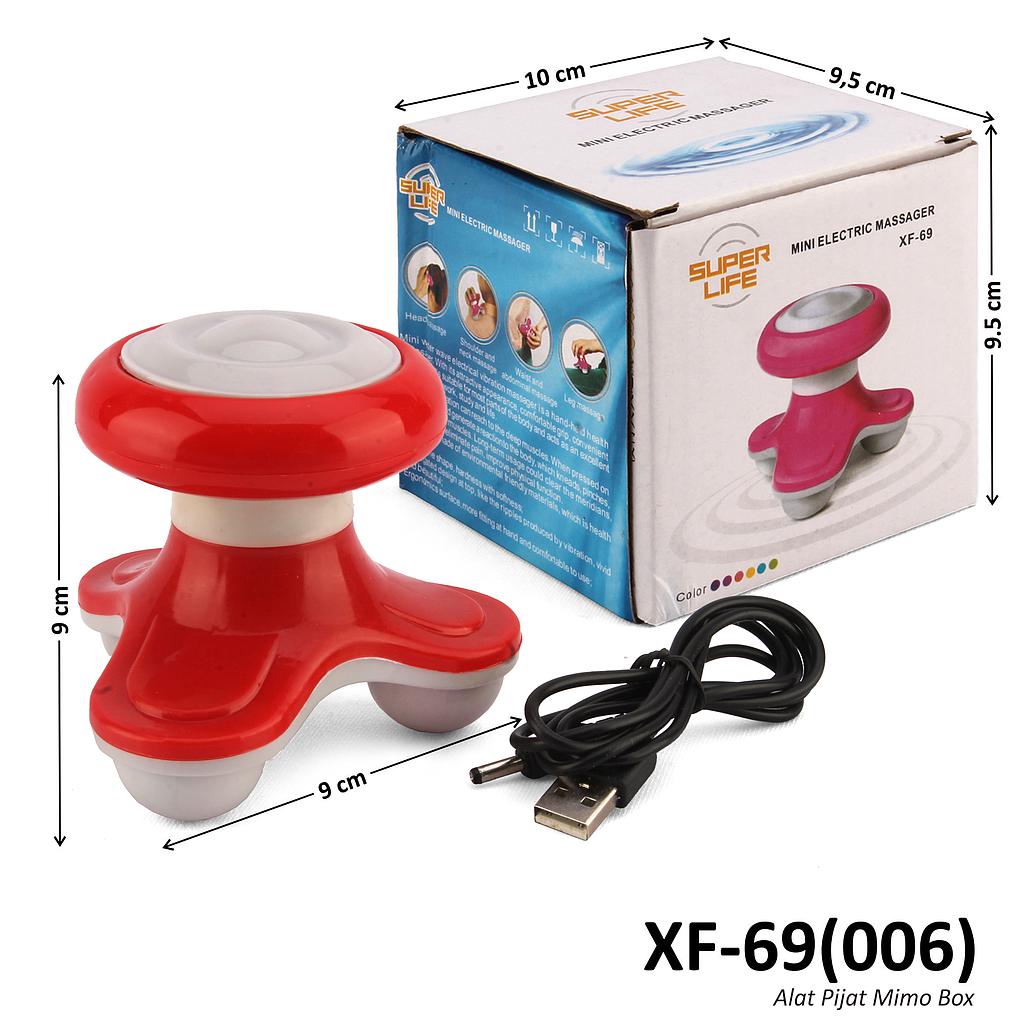 Alat Pijat Mimo B/O Getar Mini Electric Massager 573 Box @120