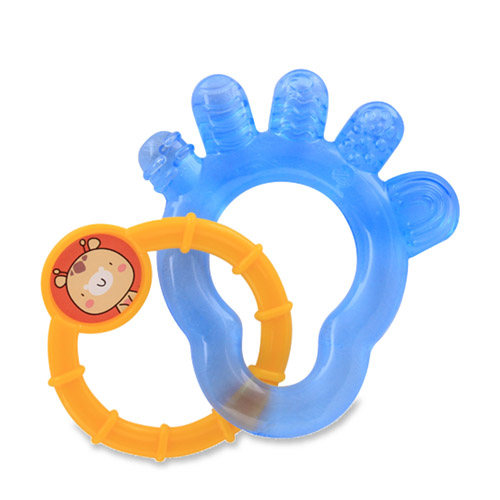 Bunny Foot Water Filled Teether With Ring