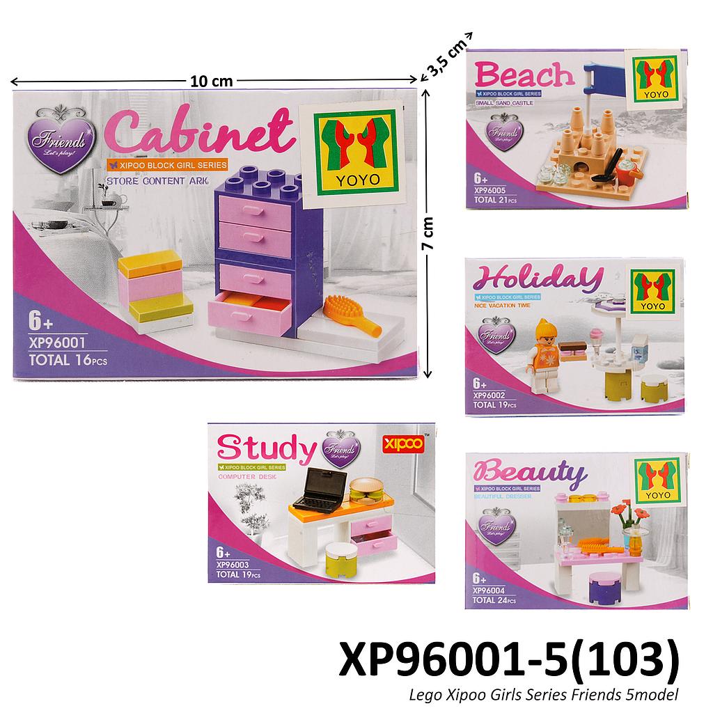Nano Block Xipoo Girls Series Friends 5 Model @960