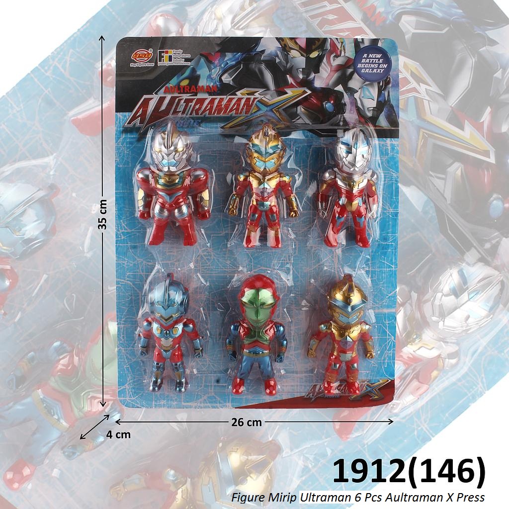 Action Figure Ultraman 6 Pcs Toon Aultraman X Press @108