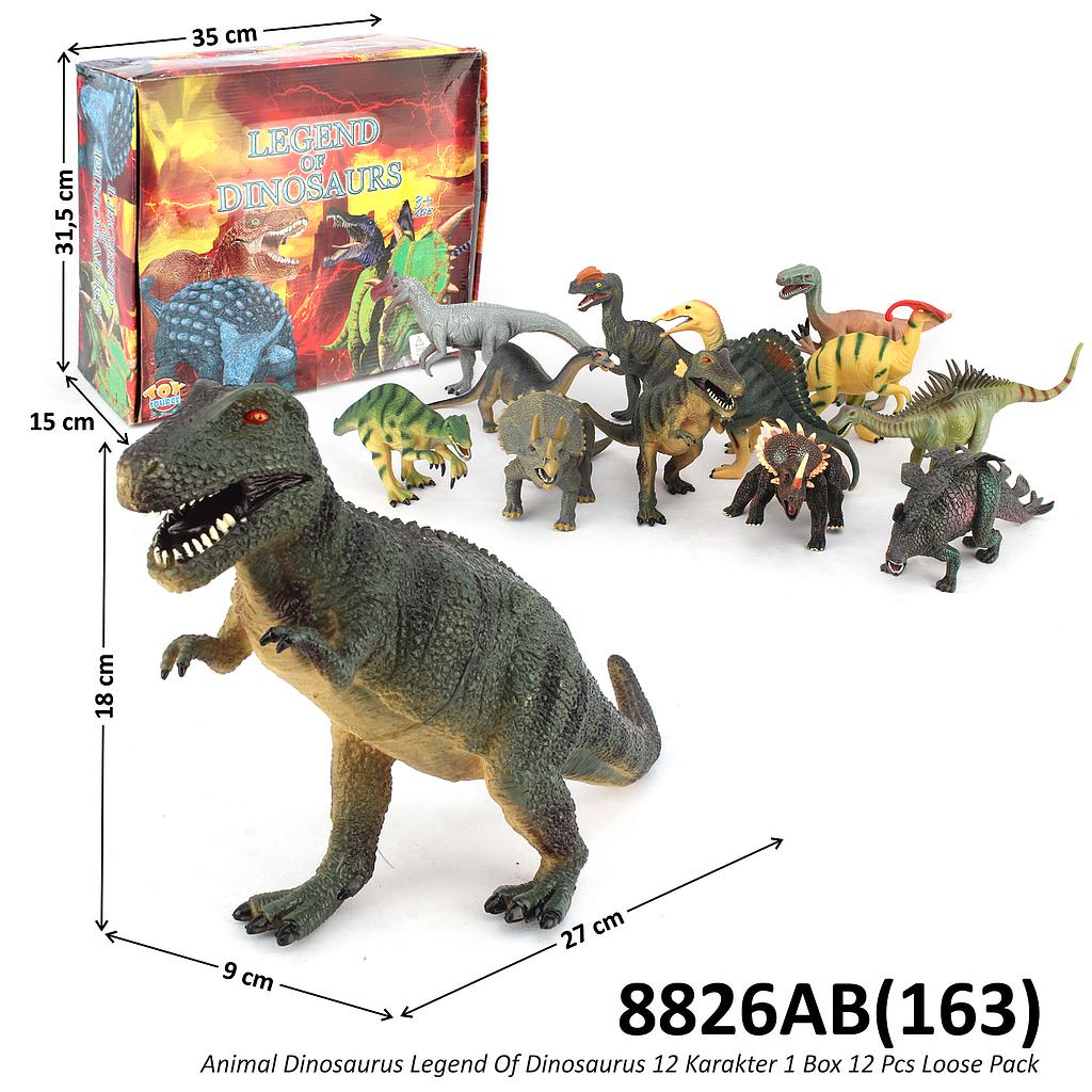 Dinosaurus Legend Of Dinosaurs 12 Jenis 1 Box 12 Pcs Loose Pack @96