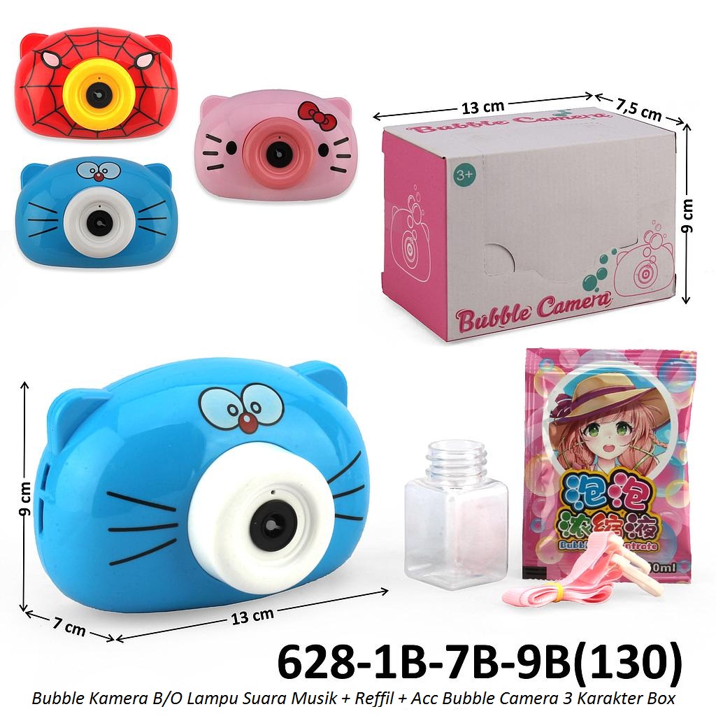 Bubble Kamera B/O Lampu Suara Musik + Reffil + Acc Bubble Camera 3 Karakter Box @120