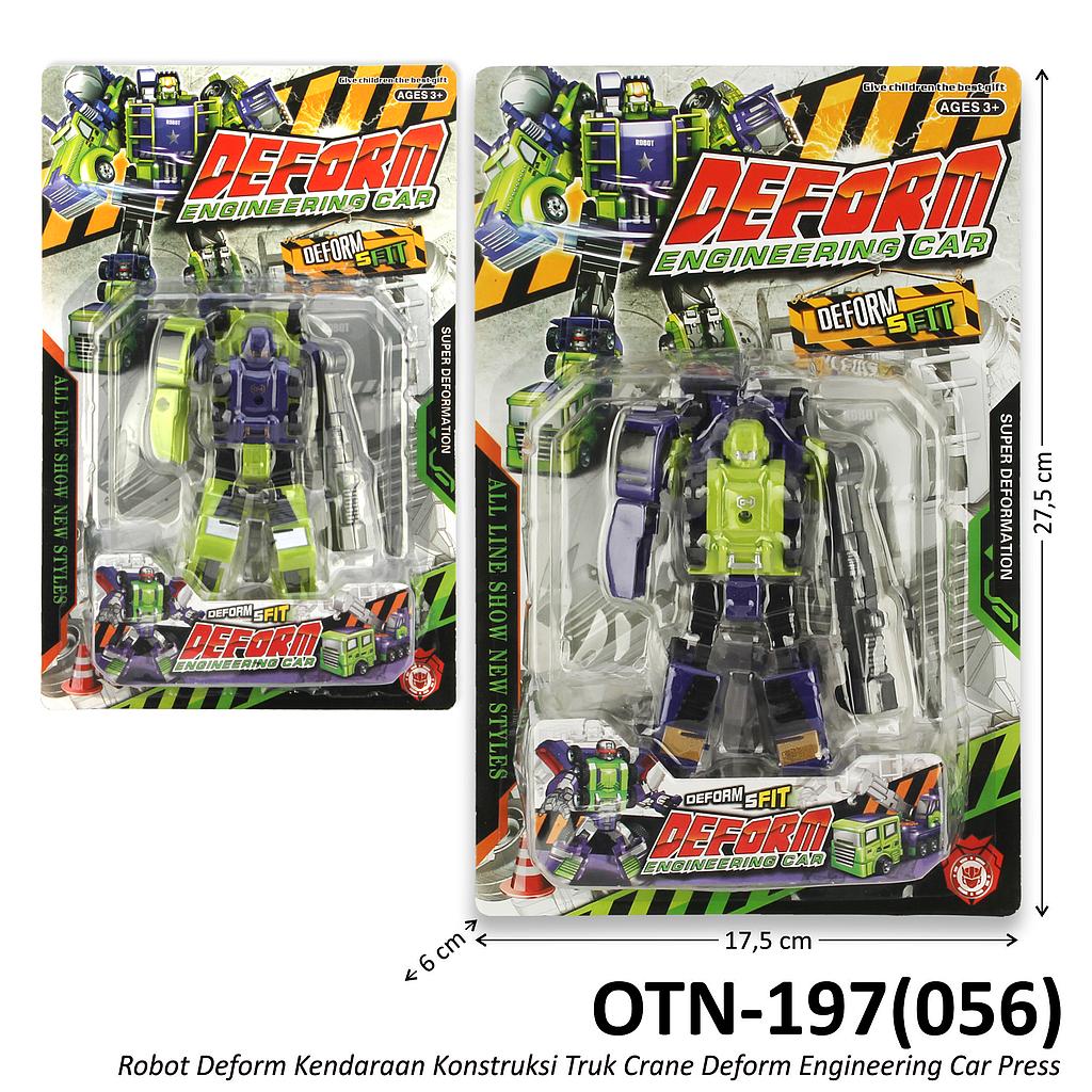 Robot Deform Truk Konstruksi Crane Deform Engineering Car Press @132