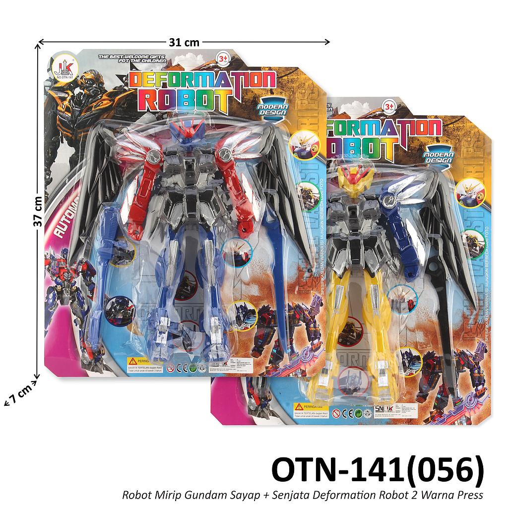 Robot Gundam Bersayap Set Senjata Deformation Robot Press @66