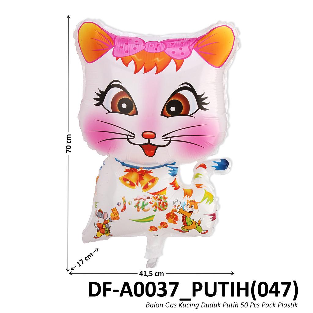 Balon Gas Kucing Duduk 50 Pcs Pack Plastik @60
