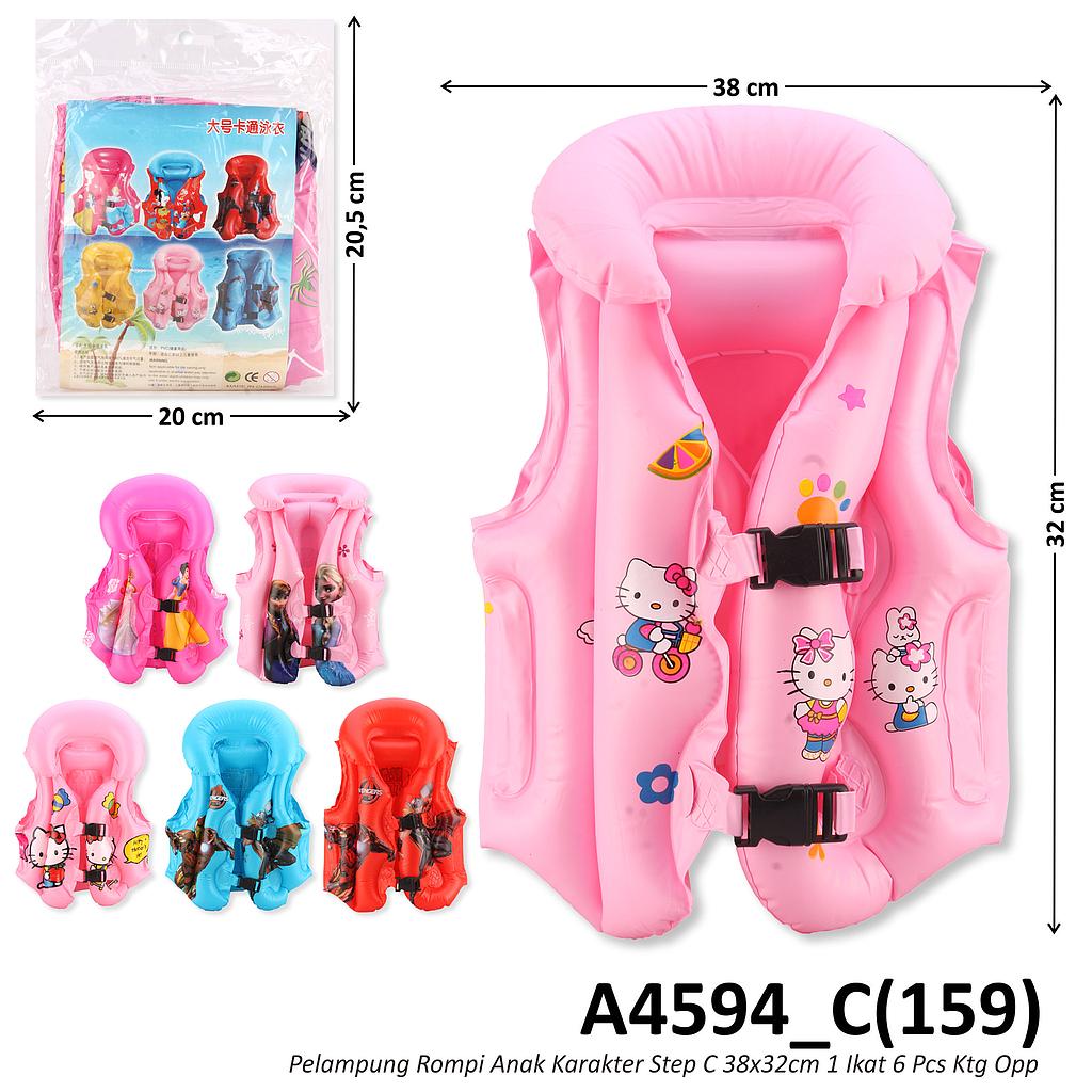 Pelampung Rompi Karakter Step C 38x32cm 1 Ikat 6 Pcs Ktg Opp @240