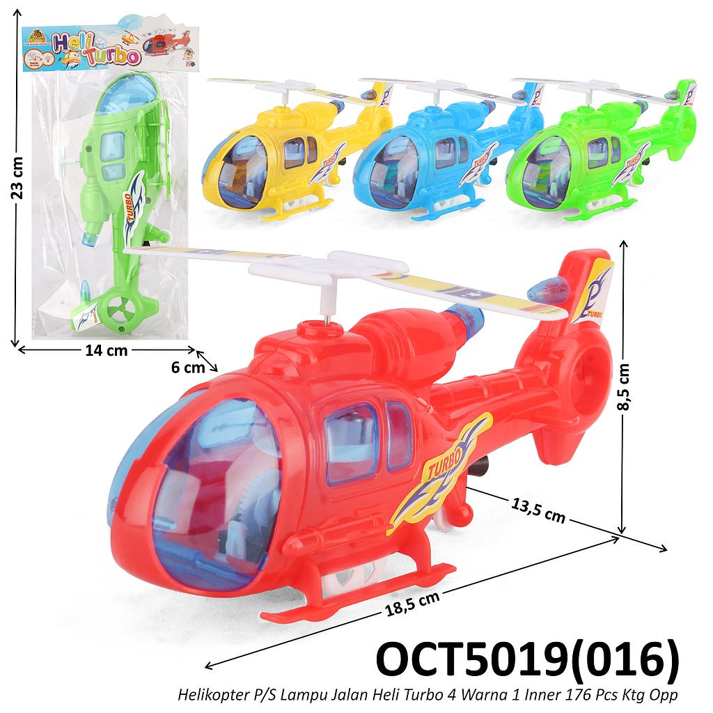 Helikopter P/S Lampu Jalan Heli Turbo 4 Warna 1 Inner 176 Pcs Ktg Opp @352