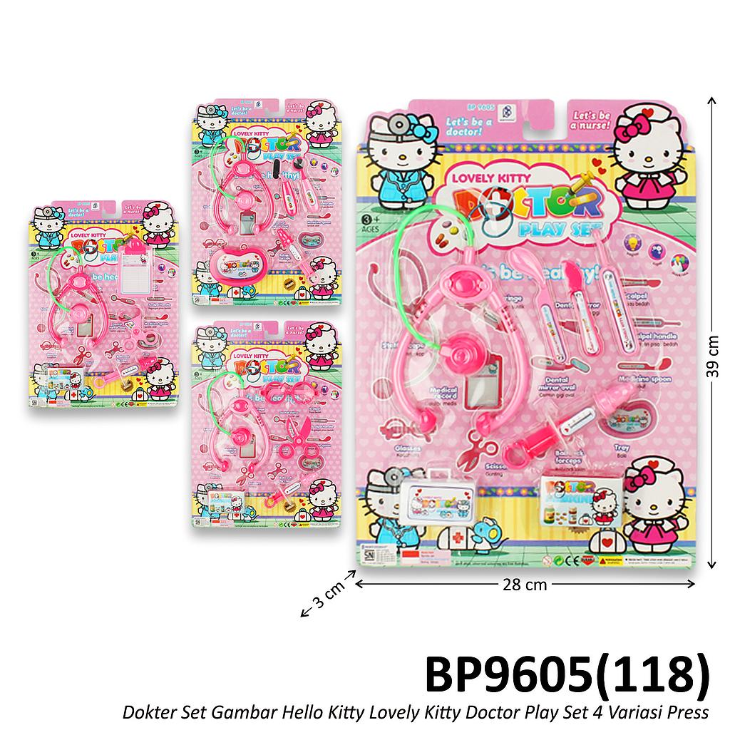 Dokter Set Gambar Hello Kitty Lovely Kitty Doctor Play Set Press @132