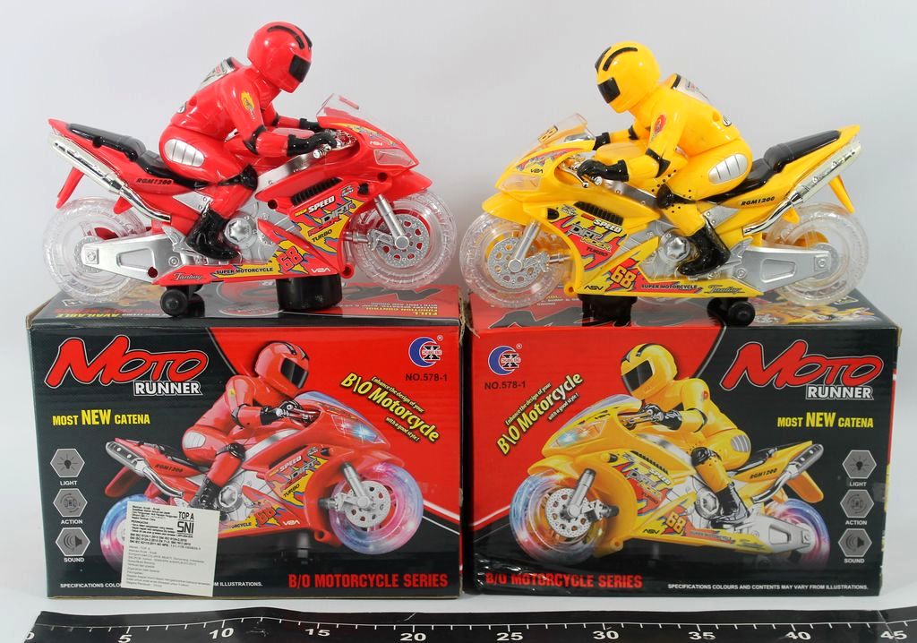 Sepeda Motor Balap Pengendara B/O Moto Runner 578-1 Box @60