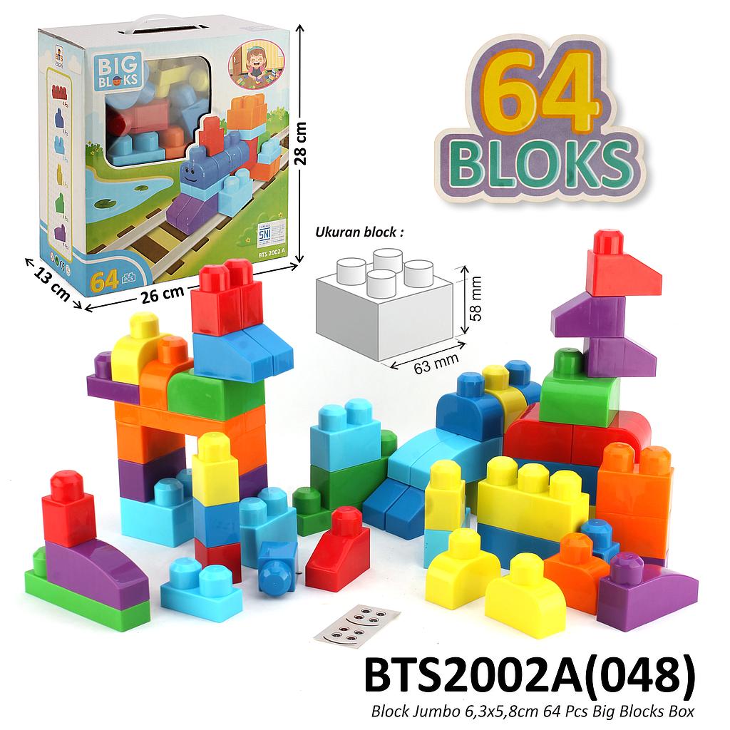 Block Jumbo 63x58 mm 64 Pcs Big Blocks Box @20