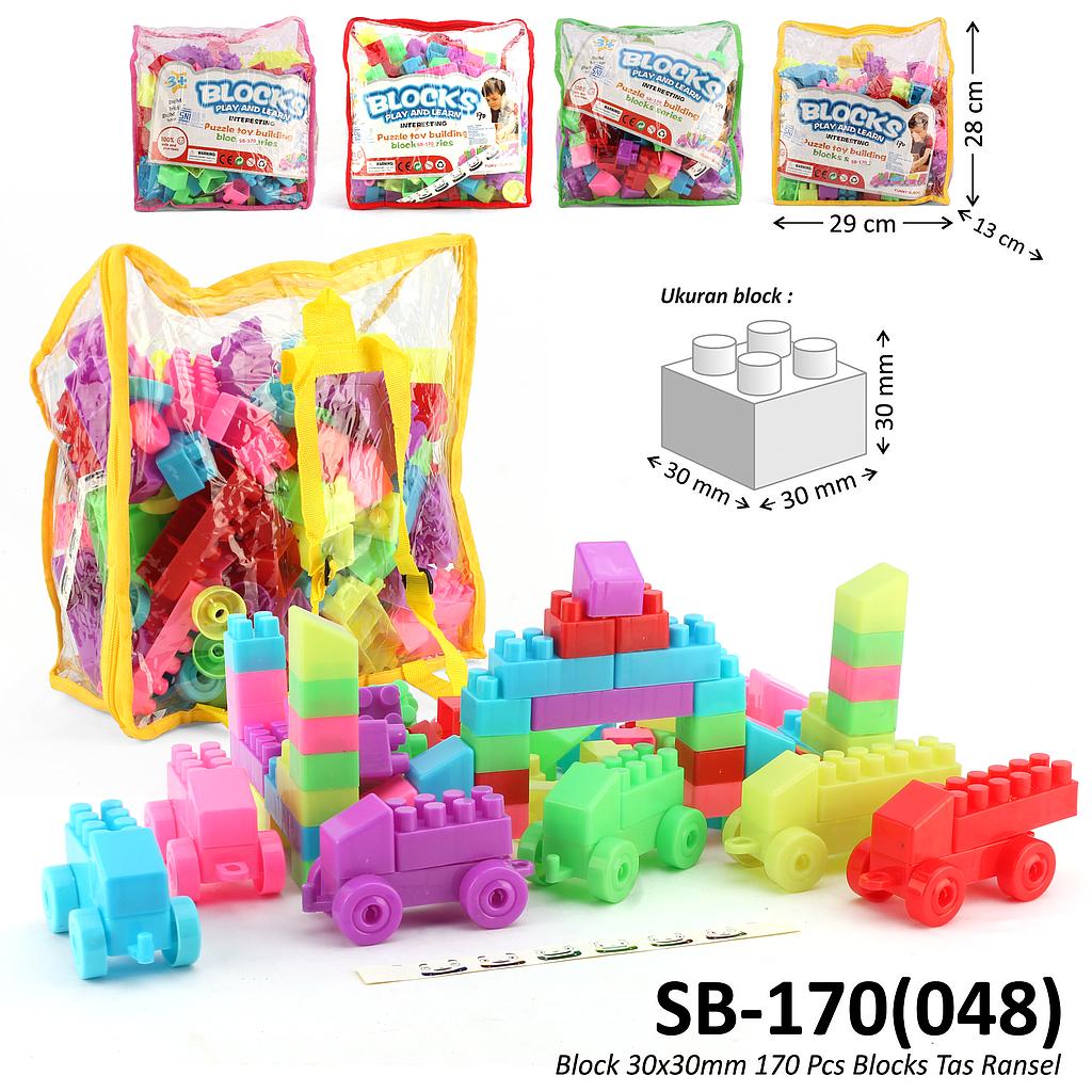 Block 30x30 mm 170 Pcs Blocks Tas Ransel @24