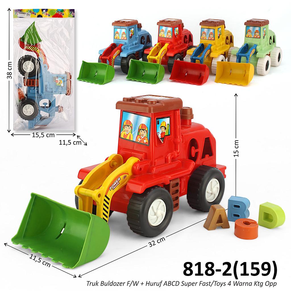 Truk Konstruksi Bulldozer F/W + Huruf ABCD Super Fast / Toys Ktg Opp @72